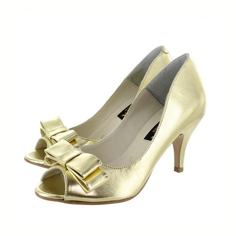 women's gold shoes uk.